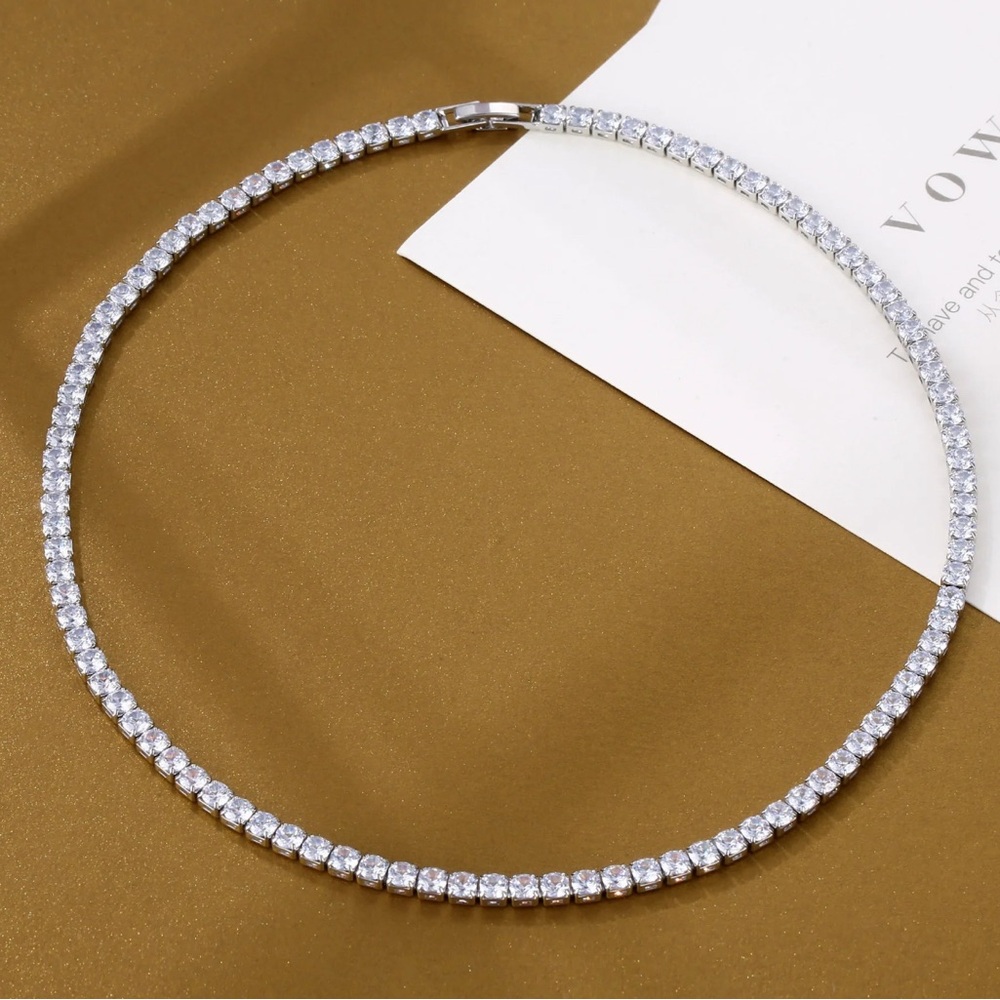 Diamond Tennis Necklace - Picture 2 of 4